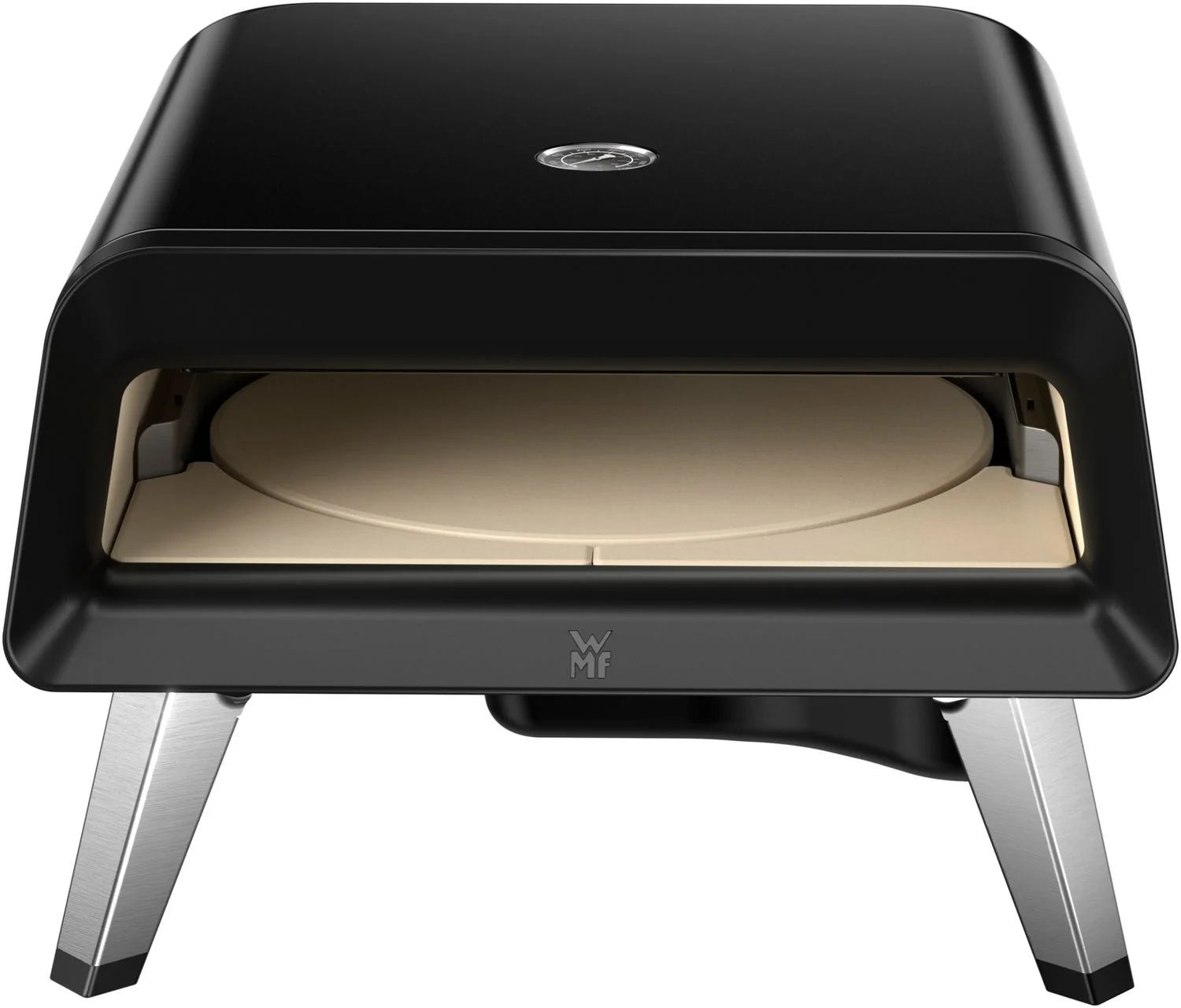 WMF Pizzaiolo Pro Gas-Pizzaofen – rotierender Pizzastein, Pizzaschaufel