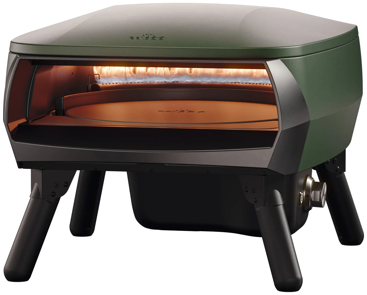 Witt Piccolo Rotante 13" Pizzaofen – matt grün