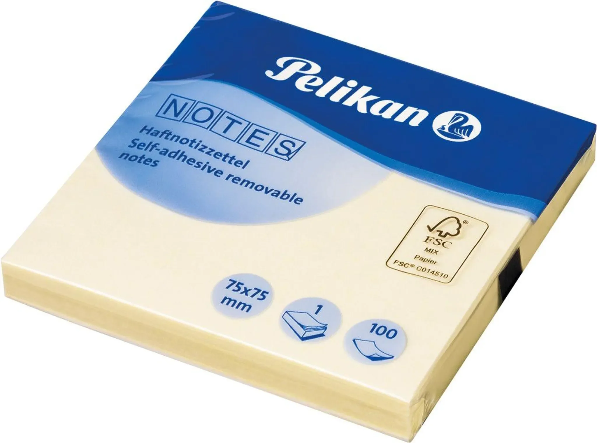 Pelikan – Haftnotizen Notes 76×76 mm, 100 Blatt, Gelb