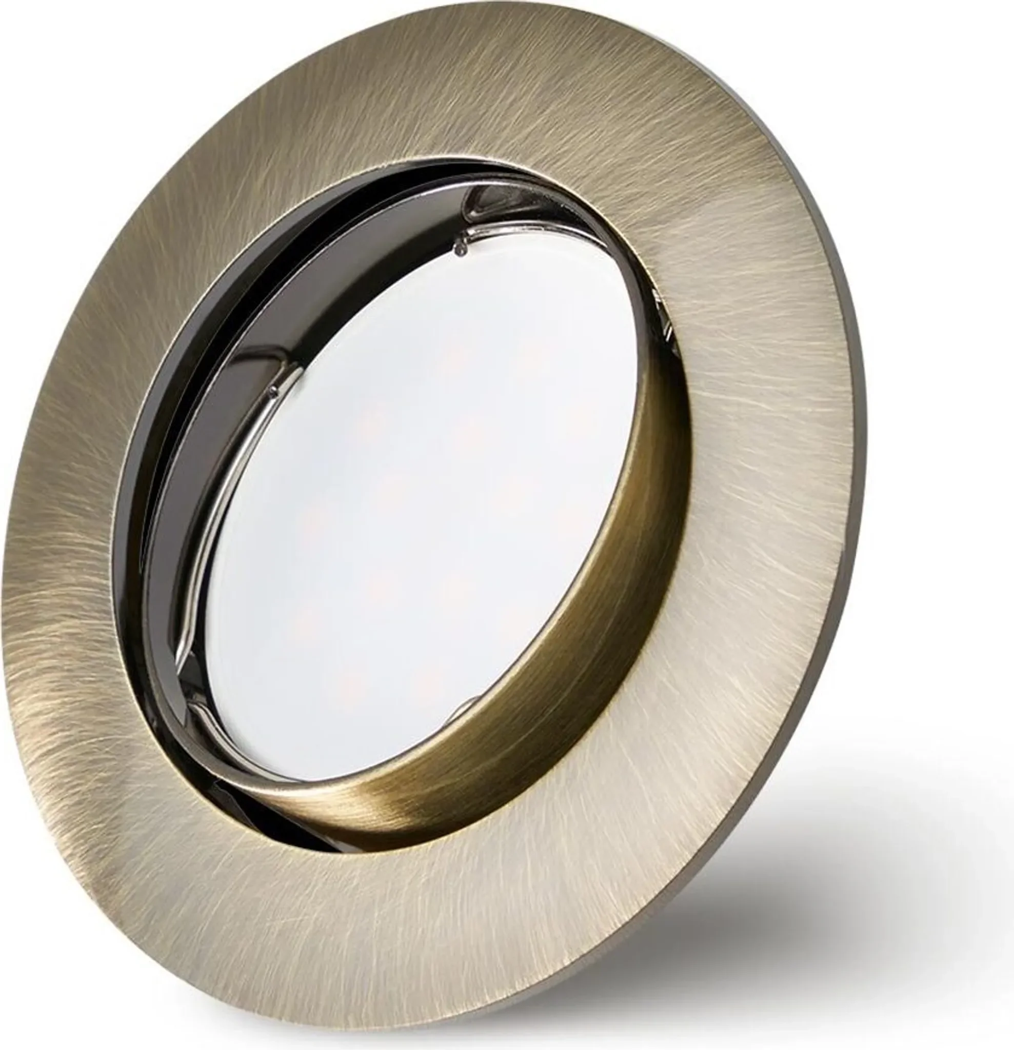 NCC-Licht Einbaustrahler-Set Messing Grün – LED 5 W, schwenkbar