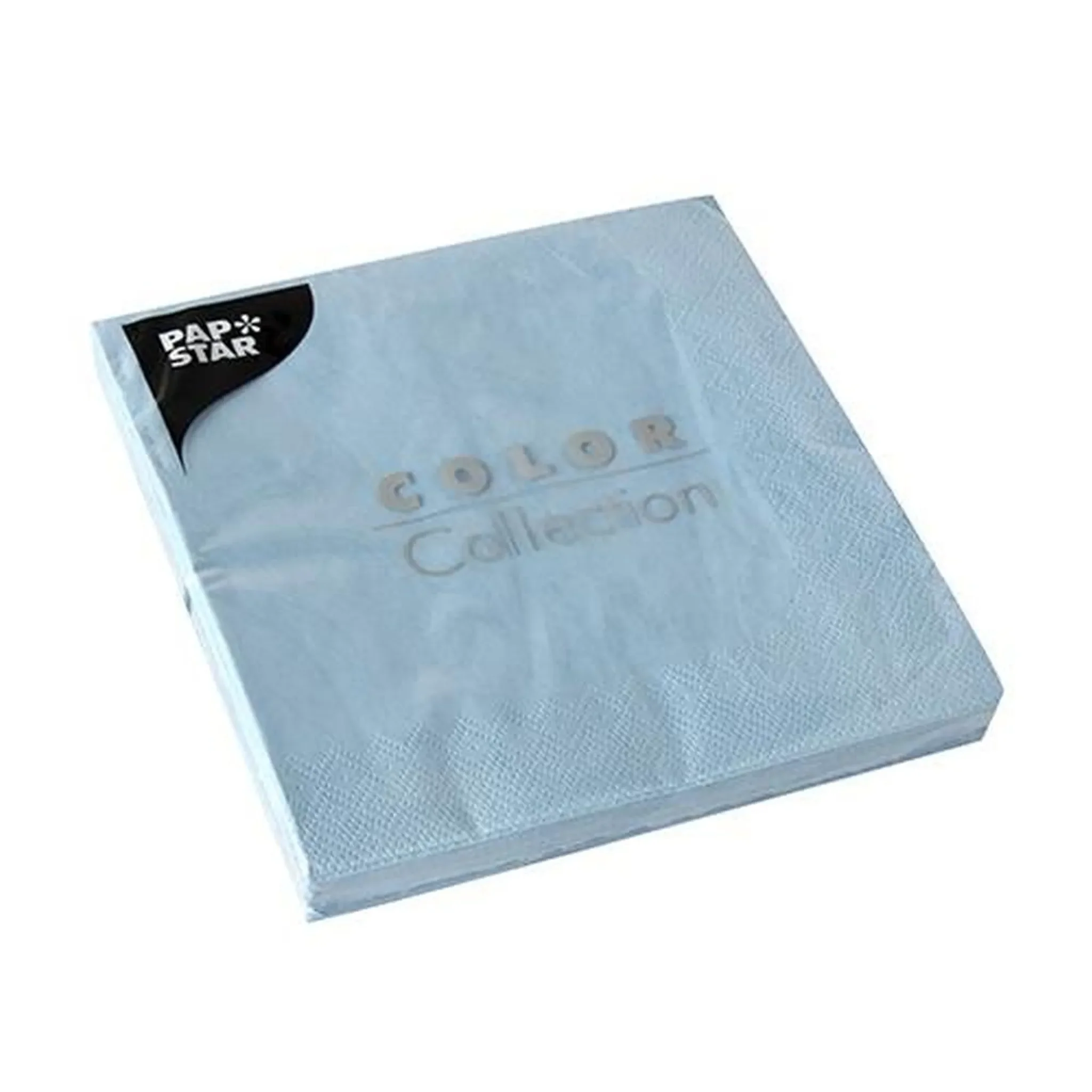 Papstar – Servietten 33 × 33 cm, hellblau, 3-lagig, 20 Stück