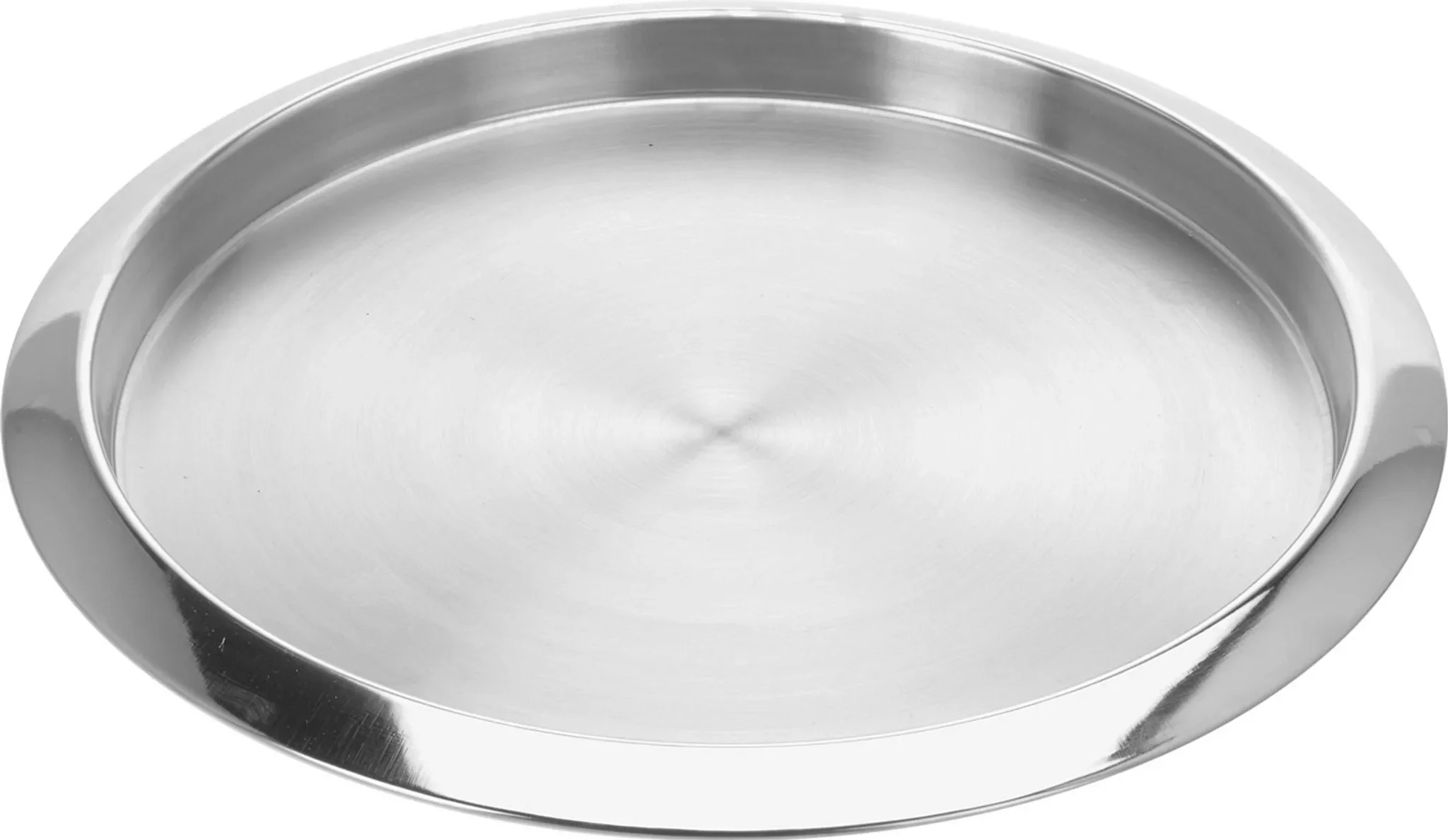 Vossbach – Serviertablett Edelstahl Ø 35 cm, Silber