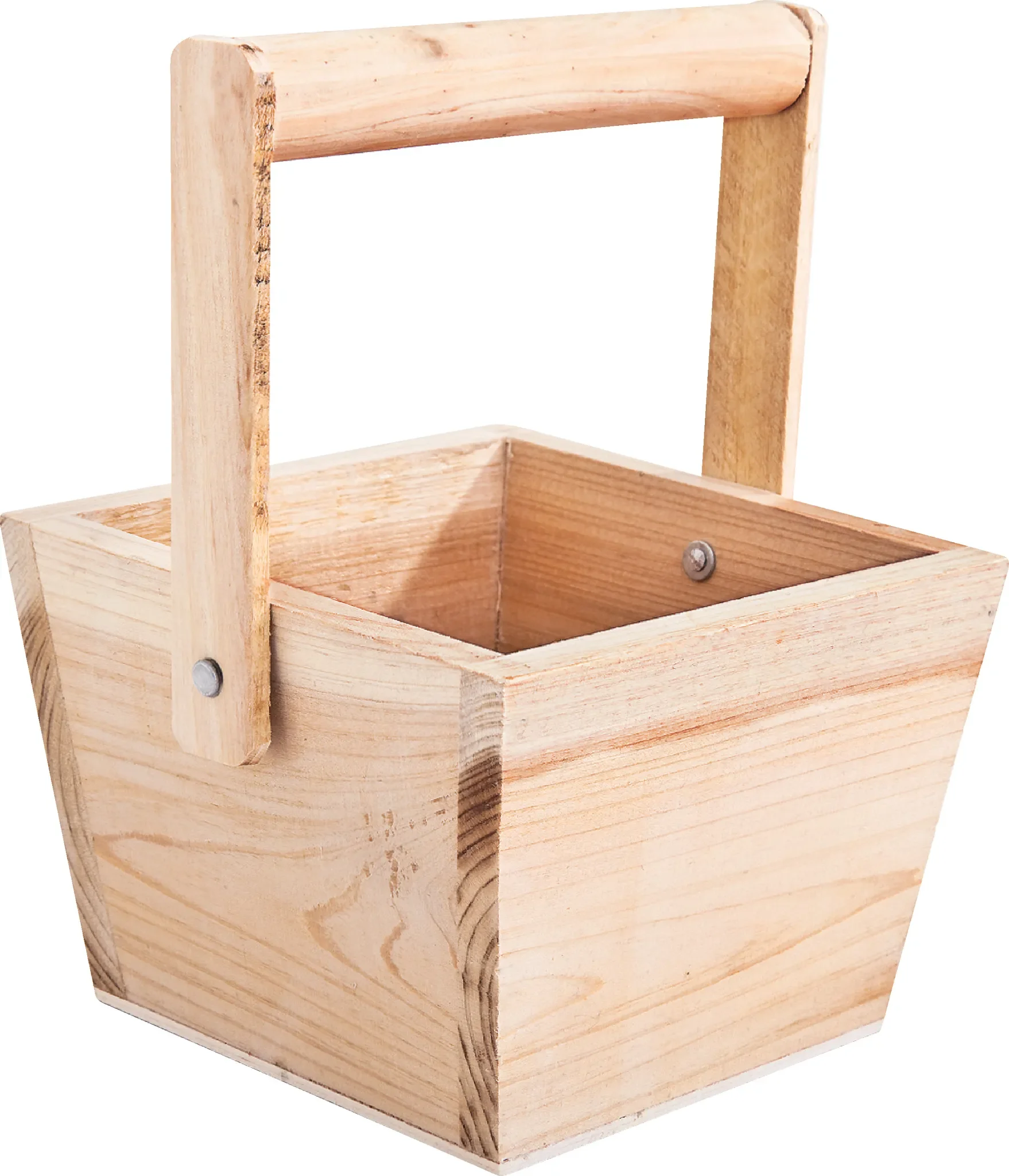 VBS Henkelkörbchen aus Rohholz 11 × 7,5 × 11 cm