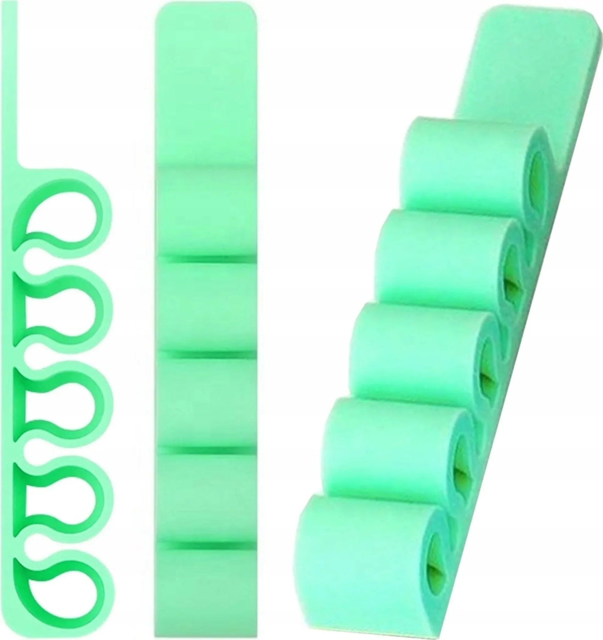 Hurtel – Silikon-Büroorganizer, selbstklebend, Grün