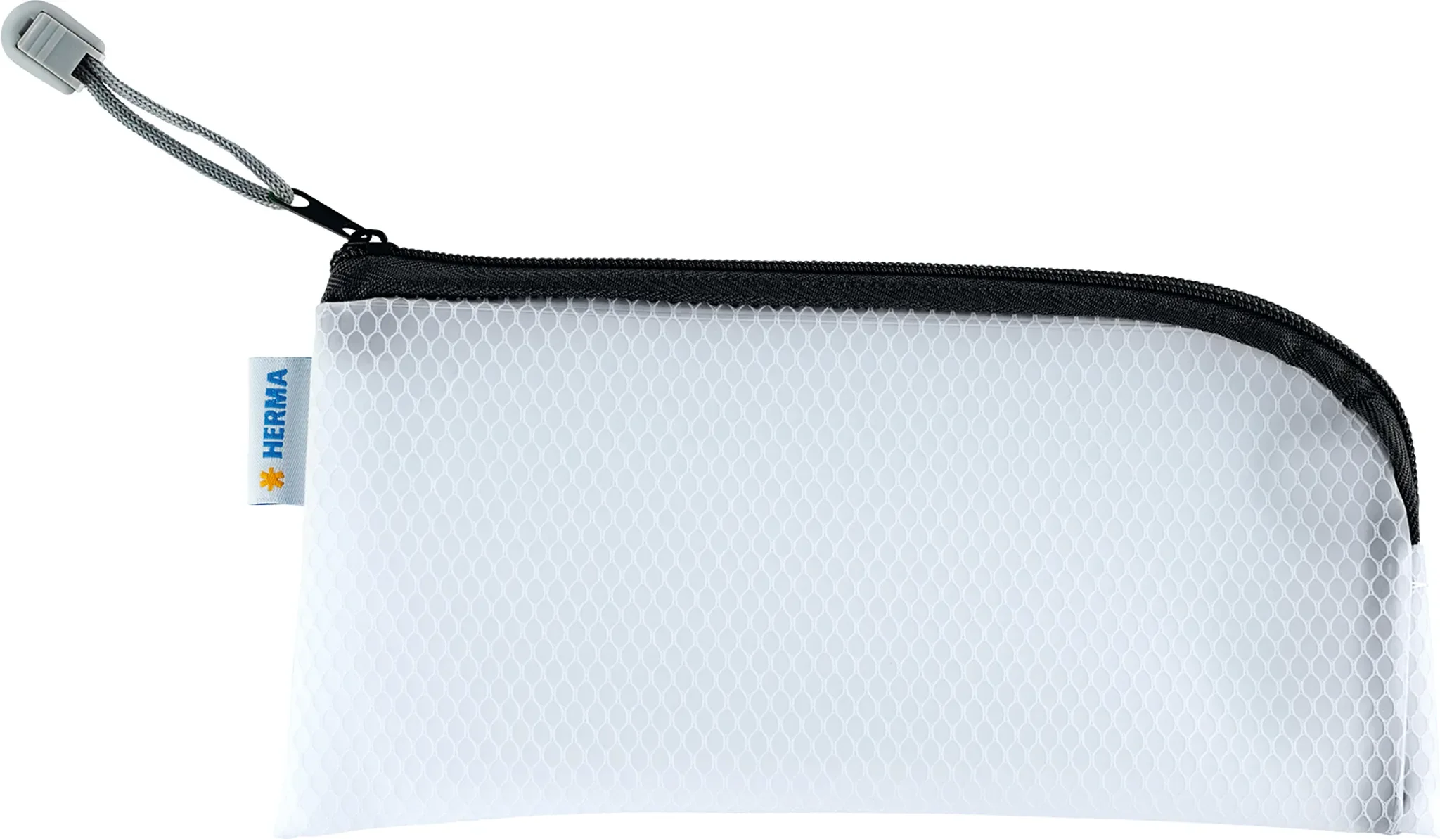 Herma – Reißverschlusstasche „Mesh Bags“ 230 × 110 mm, schwarz