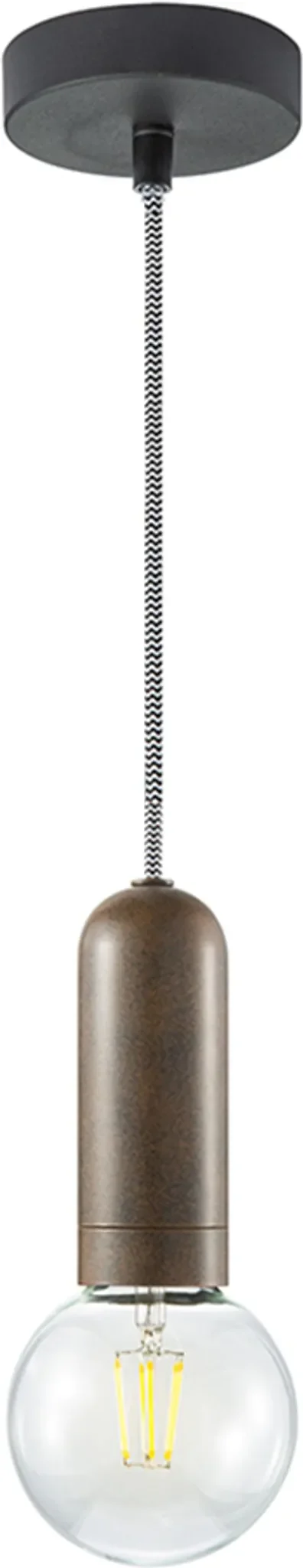 Paul Neuhaus Pendelleuchte „Turn Me“ Schwarz/Rost – E27