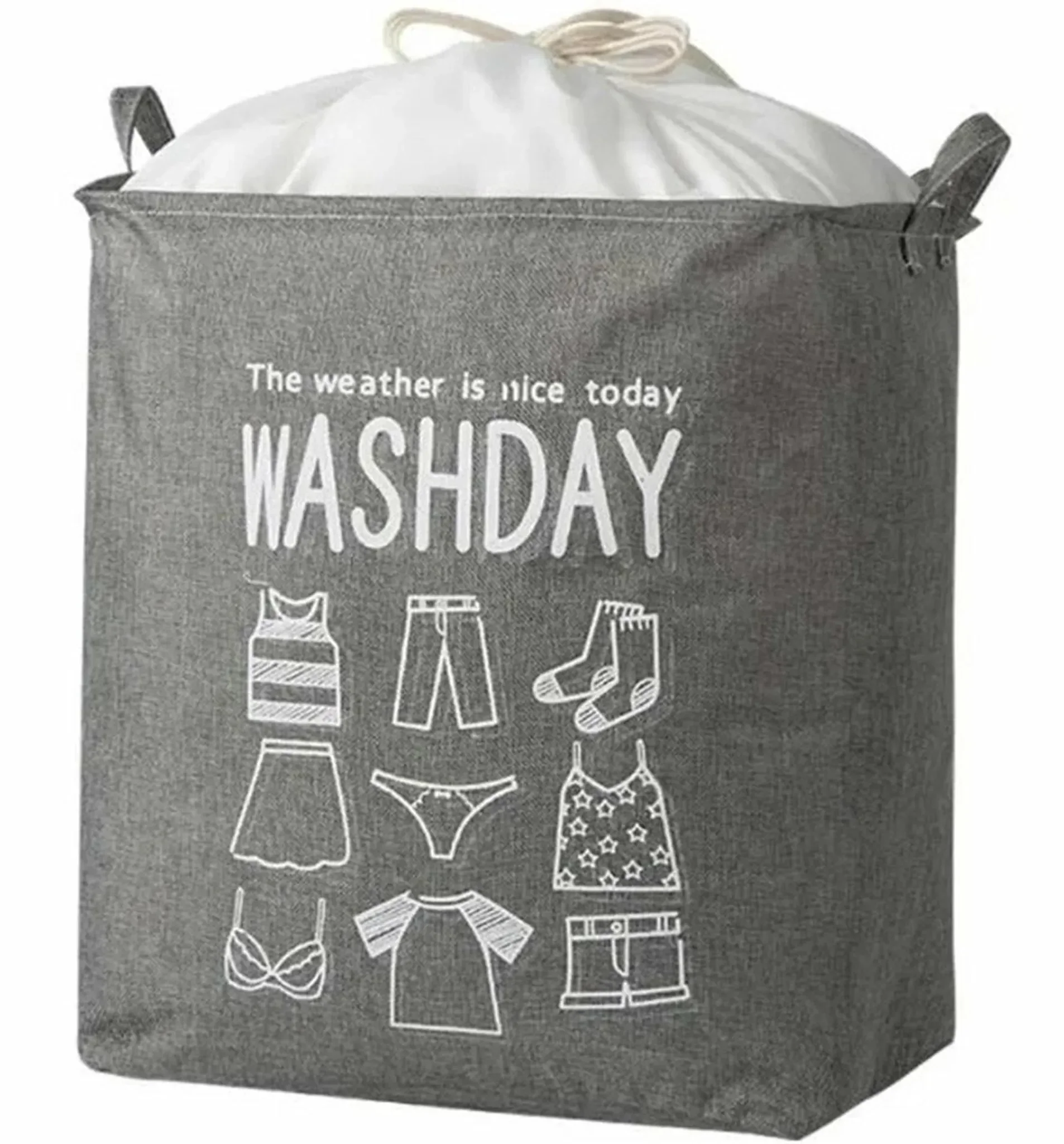 APT® – Wäschesack 70 L, faltbar, Grau