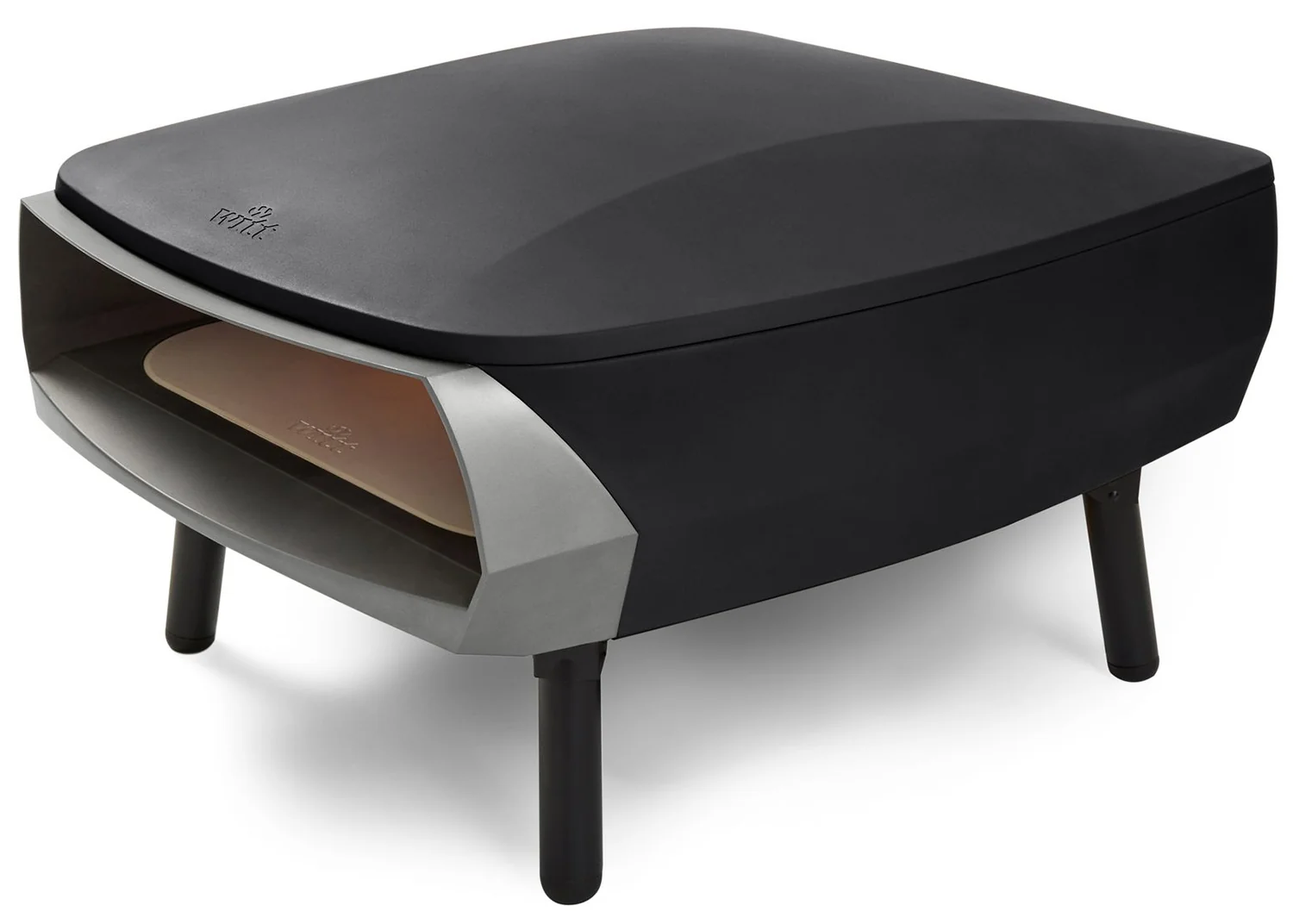 Witt Piccolo Fermo Pizzaofen – 14 Zoll, Schwarz